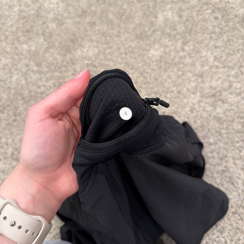 Lululemon Pace Rival Skirt Black Women Size 4 Tennis Running Athletic Skort - Picture 4 of 6